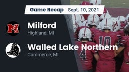 Recap: Milford  vs. Walled Lake Northern  2021