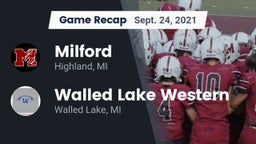 Recap: Milford  vs. Walled Lake Western  2021