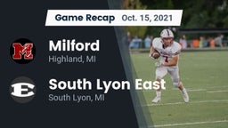 Recap: Milford  vs. South Lyon East  2021
