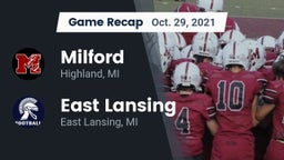 Recap: Milford  vs. East Lansing  2021