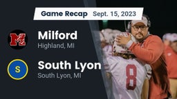 Recap: Milford  vs. South Lyon  2023