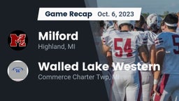 Recap: Milford  vs. Walled Lake Western  2023