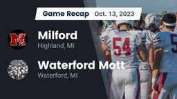 Recap: Milford  vs. Waterford Mott 2023