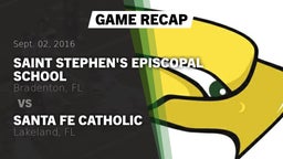 Recap: Saint Stephen's Episcopal School vs. Santa Fe Catholic  2016