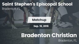 Matchup: Saint vs. Bradenton Christian  2016