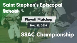 Matchup: Saint vs. SSAC Championship 2016