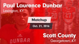Matchup: Dunbar vs. Scott County  2016