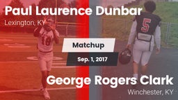 Matchup: Dunbar vs. George Rogers Clark  2017
