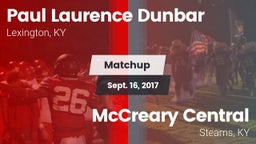 Matchup: Dunbar vs. McCreary Central  2017