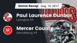 Recap: Paul Laurence Dunbar  vs. Mercer County  2017