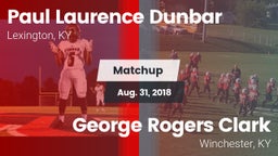 Matchup: Dunbar vs. George Rogers Clark  2018