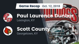 Recap: Paul Laurence Dunbar  vs. Scott County  2018