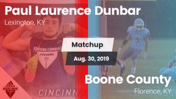 Matchup: Dunbar vs. Boone County  2019