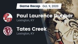 Recap: Paul Laurence Dunbar  vs. Tates Creek  2020