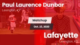 Matchup: Dunbar vs. Lafayette  2020