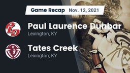 Recap: Paul Laurence Dunbar  vs. Tates Creek  2021