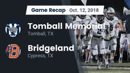 Recap: Tomball Memorial vs. Bridgeland  2018