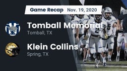 Recap: Tomball Memorial  vs. Klein Collins  2020