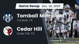 Recap: Tomball Memorial  vs. Cedar Hill  2020