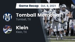 Recap: Tomball Memorial  vs. Klein  2021