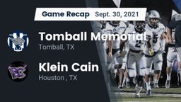Recap: Tomball Memorial  vs. Klein Cain  2021