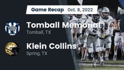 Recap: Tomball Memorial  vs. Klein Collins  2022