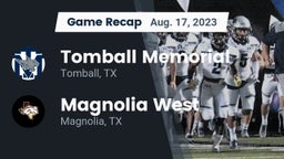 Recap: Tomball Memorial  vs. Magnolia West  2023