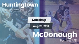 Matchup: Huntingtown High vs. McDonough  2018