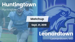 Matchup: Huntingtown High vs. Leonardtown  2018