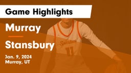 Murray  vs Stansbury  Game Highlights - Jan. 9, 2024