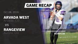 Recap: Arvada West  vs. Rangeview  2016