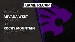 Recap: Arvada West  vs. Rocky Mountain  2016