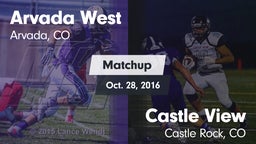 Matchup: Arvada West High vs. Castle View  2016