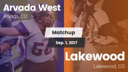 Matchup: Arvada West High vs. Lakewood  2017