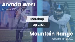 Matchup: Arvada West High vs. Mountain Range  2017
