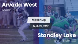 Matchup: Arvada West High vs. Standley Lake  2017