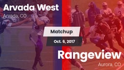Matchup: Arvada West High vs. Rangeview  2017