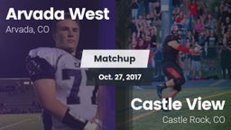 Matchup: Arvada West High vs. Castle View  2017