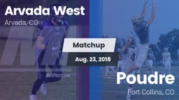 Matchup: Arvada West High vs. Poudre  2018