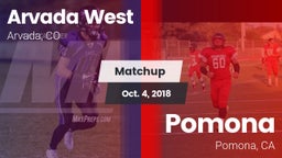 Matchup: Arvada West High vs. Pomona  2018