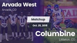 Matchup: Arvada West High vs. Columbine  2018