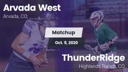 Matchup: Arvada West High vs. ThunderRidge  2020
