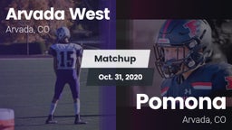 Matchup: Arvada West High vs. Pomona  2020