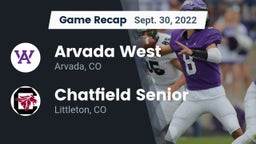 Recap: Arvada West  vs. Chatfield Senior  2022