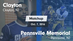 Matchup: Clayton  vs. Pennsville Memorial  2016