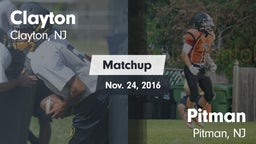 Matchup: Clayton  vs. Pitman  2016