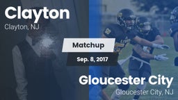 Matchup: Clayton  vs. Gloucester City  2017