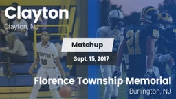 Matchup: Clayton  vs. Florence Township Memorial  2017