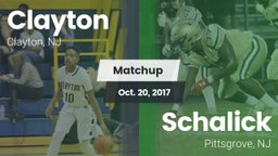 Matchup: Clayton  vs. Schalick  2017