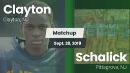 Matchup: Clayton  vs. Schalick  2018